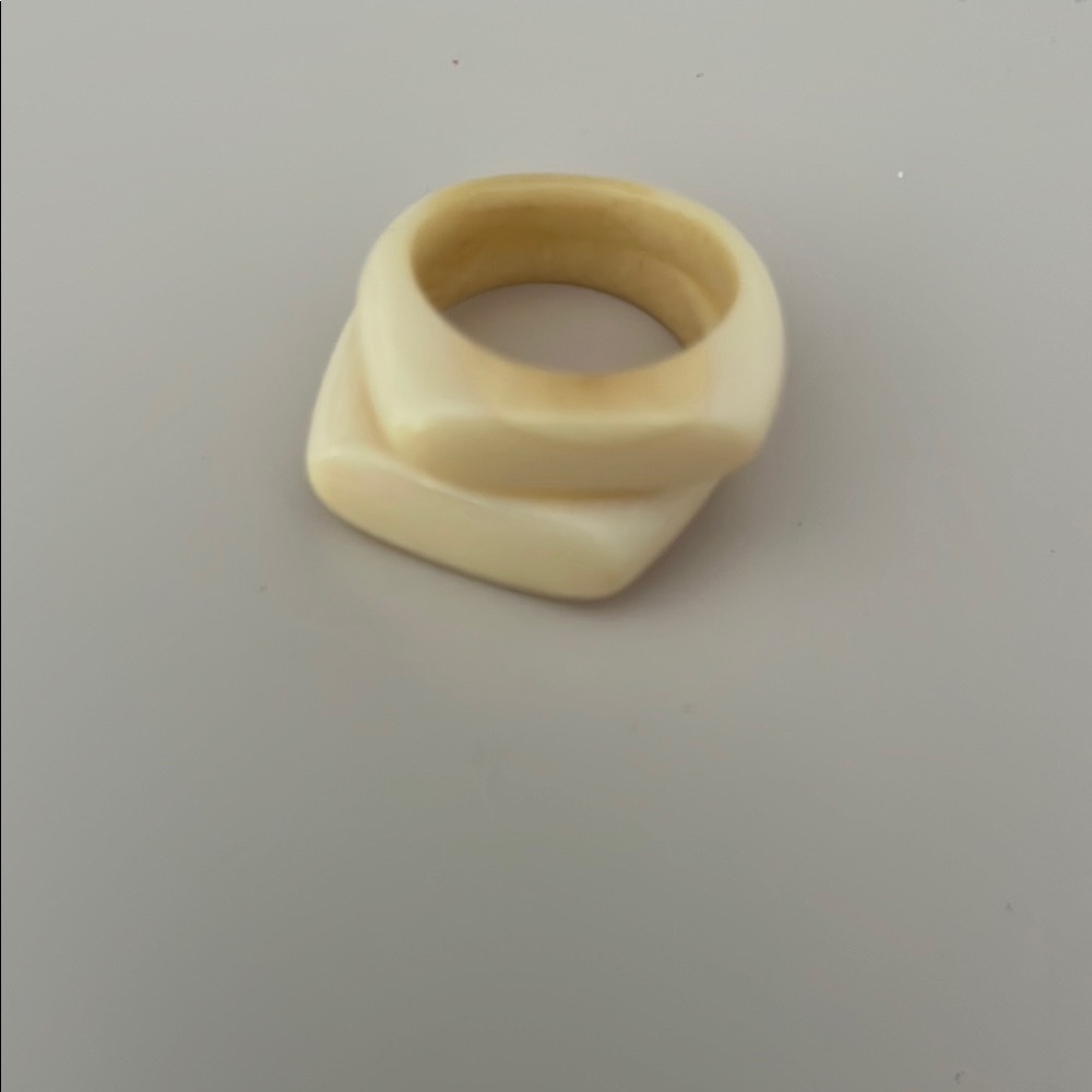 Elegant Cream Stacked Ring